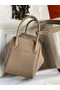 Hermes Lindy 30 Handmade Bag In Tourterelle Clemence Leather Replica
