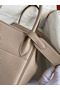 Hermes Lindy 30 Handmade Bag In Tourterelle Clemence Leather Replica