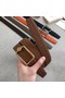 Hermes Quizz belt buckle & Reversible leather strap 32 mm H0739 brown Replica