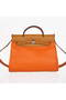 2012 Hermes HerBag 31CM Togo leather Bag H9051 Orange Camel Replica