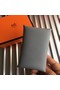 Hermes Bastia Epsom card case H0369 grey Replica