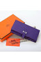 Hermes Bearn Japonaise Bi-Fold Wallet Original Leather A208 Violet Replica