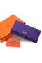 Hermes Bearn Japonaise Bi-Fold Wallet Original Leather A208 Violet Replica