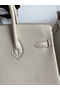 Hermes Birkin 25 Retourne Handmade Bag In Craie Epsom Calfskin Replica