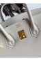 Hermes Birkin 25 Retourne Handmade Bag In Craie Epsom Calfskin Replica