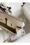 Hermes Birkin 25 Retourne Handmade Bag In Craie Epsom Calfskin Replica