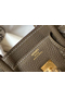 Hermes Birkin 25cm Bag In Taupe Clemence Leather GHW Replica