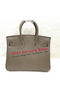 Hermes Birkin 25CM Tote Bag Original Leather H25T Grey Replica