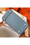 Hermes Birkin 30 Handmade Bag In Blue Lin Clemence Leather Replica