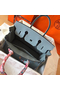 Hermes Birkin 30 Handmade Bag In Blue Lin Clemence Leather Replica