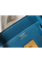 Hermes Birkin 30cm Bag In Jean Blue Clemence Leather GHW Replica