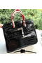 Hermes Birkin 30CM Tote Bags Croco Leather H30CO Black Replica