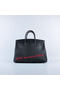 Hermes Birkin 35CM Tote Bag Black Grainy Leather Silver Replica