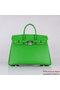 Hermes Birkin 35CM Tote Bag Green Clemence Leather H6089 Silver Replica