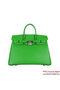 Hermes Birkin 35CM Tote Bag Green Clemence Leather H6089 Silver Replica