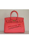 Hermes Birkin 35CM Tote Bag Light Red Clemence Leather H6089 Gold Replica