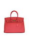 Hermes Birkin 35CM Tote Bag Light Red Clemence Leather H6089 Gold Replica