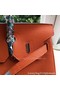 Hermes Birkin 35CM Tote Bag Orange Calfskin Leather BK35 Silver Replica