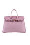 Hermes Birkin 35CM Tote Bags Pink Ostrich Leather H6089 Gold Replica