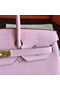 Hermes Birkin 40 Handmade Bag In Pink Clemence Leather Replica
