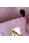 Hermes Birkin 40 Handmade Bag In Pink Clemence Leather Replica