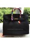 Hermes Birkin 40CM Bag Black Litchi Leather BK40 Gold Replica