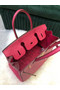 Hermes Birkin Bag Original Leather Ostrich skin HBK2530 rose Replica