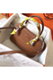 Hermes Bolide 27 Handmade Bag In Gold Clemence Leather Replica
