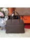 Hermes Bolide Original Leather Tote Bag B1007 Grey Replica