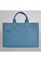 Hermes Briefcase 40CM Bag Clemence Leather Blue Replica