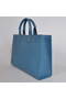 Hermes Briefcase 40CM Bag Clemence Leather Blue Replica