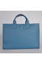 Hermes Briefcase 40CM Bag Clemence Leather Blue Replica