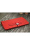 Hermes Compact Passport Holder Original Leather Wallet Red Replica