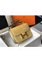 Hermes Constance 24cm Bag In Jaune Poussin Embossed Crocodile Replica