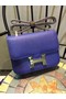Hermes Constance Bag Calfskin Leather H9978 Blue Replica
