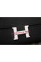 Hermes Constance Long Wallets Original Leather HA909 Black Replica