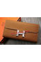 Hermes Constance Long Wallets Original Leather HA909 Wheat Replica