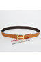 Hermes Dark Brown Bovine Jugular Veins Belt HR1008A Gold Replica