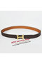 Hermes Dark Brown Bovine Jugular Veins Belt HR1008A Gold Replica