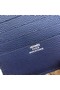 Hermes espom leather Wallet H2296 blue Replica