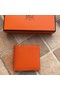 Hermes espom leather Wallet H2296 orange Replica