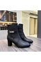 Hermes Frenchie 50mm Ankle Boots In Black Calfskin Replica