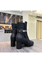 Hermes Frenchie 50mm Ankle Boots In Black Calfskin Replica