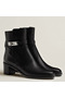 Hermes Frenchie 50mm Ankle Boots In Black Calfskin Replica