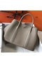 Hermes Garden Party 30 Bag In Grey Taurillon Leather Replica