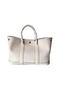 Hermes Garden Party 30CM Bag Canvas Leather H11S OffWhite Replica