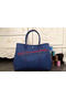 Hermes Garden Party 36cm 30cm Tote Bag Canvas Blue Replica