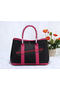 Hermes Garden Party 36cm Tote Bag Grainy Leather Black&Rose Replica