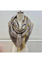 Hermes Grey/Yellow Panoplie Equestre Eyeliner Shawl 140 Replica