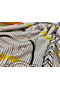 Hermes Grey/Yellow Panoplie Equestre Eyeliner Shawl 140 Replica